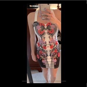 Floral Body Con Dress
